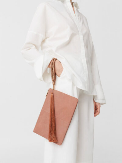Leather clutch